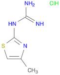 Guanidine, N-(4-methyl-2-thiazolyl)-, hydrochloride (1:1)