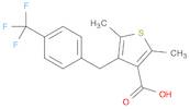 3-Thiophenecarboxylic acid, 2,5-dimethyl-4-[[4-(trifluoromethyl)phenyl]methyl]-