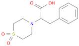 4-Thiomorpholineacetic acid, α-(phenylmethyl)-, 1,1-dioxide