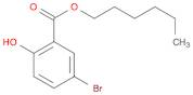 Benzoic acid, 5-bromo-2-hydroxy-, hexyl ester
