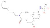 Benzenebutanamide, N-ethyl-N-heptyl-4-[(methylsulfonyl)amino]-γ-oxo-