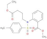 Benzoic acid, 2-[(4-ethoxy-4-oxobutyl)[(4-methylphenyl)sulfonyl]amino]-, methyl ester