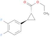Cyclopropanecarboxylic acid, 2-(3,4-difluorophenyl)-, ethyl ester, (1R,2R)-