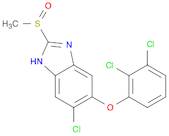 1H-Benzimidazole, 6-chloro-5-(2,3-dichlorophenoxy)-2-(methylsulfinyl)-