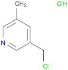Pyridine, 3-(chloromethyl)-5-methyl-, hydrochloride (1:1)