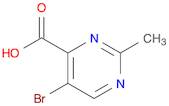 4-Pyrimidinecarboxylic acid, 5-bromo-2-methyl-