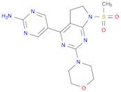 2-Pyrimidinamine, 5-[6,7-dihydro-7-(methylsulfonyl)-2-(4-morpholinyl)-5H-pyrrolo[2,3-d]pyrimidin-4-yl]-