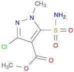 1H-Pyrazole-4-carboxylic acid, 5-(aminosulfonyl)-3-chloro-1-methyl-, methyl ester