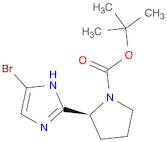 1-Pyrrolidinecarboxylic acid, 2-(5-bromo-1H-imidazol-2-yl)-, 1,1-dimethylethyl ester, (2S)-