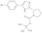 1-Pyrrolidinecarboxylic acid, 2-[5-(4-bromophenyl)-1H-imidazol-2-yl]-, 1,1-dimethylethyl ester, (2S)-