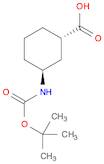 Cyclohexanecarboxylic acid, 3-[[(1,1-dimethylethoxy)carbonyl]amino]-, (1S,3S)-