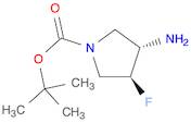 1-Pyrrolidinecarboxylic acid, 3-amino-4-fluoro-, 1,1-dimethylethyl ester, (3S,4S)-