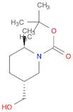 1-Piperidinecarboxylic acid, 5-(hydroxymethyl)-2-methyl-, 1,1-dimethylethyl ester, (2R,5R)-