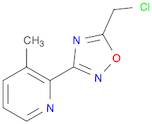 Pyridine, 2-[5-(chloromethyl)-1,2,4-oxadiazol-3-yl]-3-methyl-
