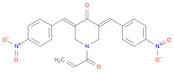 4-Piperidinone, 3,5-bis[(4-nitrophenyl)methylene]-1-(1-oxo-2-propen-1-yl)-, (3E,5E)-