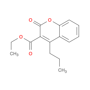 2H-1-Benzopyran-3-carboxylic acid, 2-oxo-4-propyl-, ethyl ester