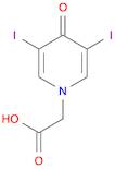 1(4H)-Pyridineacetic acid, 3,5-diiodo-4-oxo-