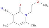 3-Pyridinecarbonitrile, 1,2-dihydro-1-(2-methoxyethyl)-4,6-dimethyl-2-oxo-