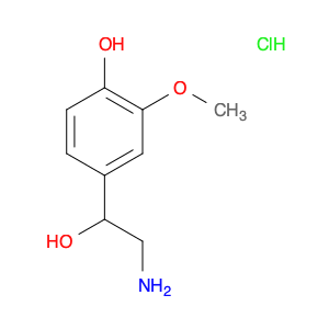 Benzenemethanol, α-(aminomethyl)-4-hydroxy-3-methoxy-, hydrochloride (1:1)