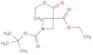 1,3,3-Azetidinetricarboxylic acid, 1-(1,1-dimethylethyl) 3,3-diethyl ester