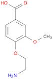 Benzoic acid, 4-(2-aminoethoxy)-3-methoxy-