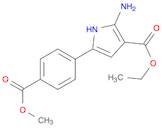 1H-Pyrrole-3-carboxylic acid, 2-aMino-5-[4-(Methoxycarbonyl)phenyl]-, ethyl ester