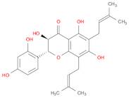 4H-1-Benzopyran-4-one, 2-(2,4-dihydroxyphenyl)-2,3-dihydro-3,5,7-trihydroxy-6,8-bis(3-methyl-2-buten-1-yl)-, (2R,3R)-