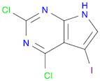 7H-Pyrrolo[2,3-d]pyrimidine, 2,4-dichloro-5-iodo-