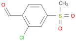 Benzaldehyde, 2-chloro-4-(methylsulfonyl)-