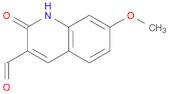3-Quinolinecarboxaldehyde, 1,2-dihydro-7-methoxy-2-oxo-