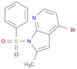 1H-Pyrrolo[2,3-b]pyridine, 4-bromo-2-methyl-1-(phenylsulfonyl)-