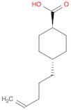 Cyclohexanecarboxylic acid, 4-(4-penten-1-yl)-, trans-