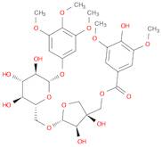 β-D-Glucopyranoside, 3,4,5-trimethoxyphenyl 6-O-[5-O-(4-hydroxy-3,5-dimethoxybenzoyl)-D-apio-β-D-furanosyl]-