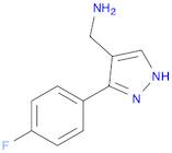 1H-Pyrazole-4-methanamine, 3-(4-fluorophenyl)-