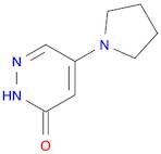 3(2H)-Pyridazinone, 5-(1-pyrrolidinyl)-