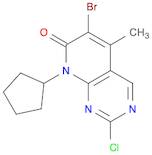 Pyrido[2,3-d]pyrimidin-7(8H)-one, 6-bromo-2-chloro-8-cyclopentyl-5-methyl-