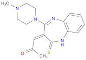 2-Propanone, 1-[4,5-dihydro-2-(4-methyl-1-piperazinyl)-4-thioxo-3H-1,5-benzodiazepin-3-ylidene]-, (1Z)-