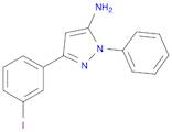 1H-Pyrazol-5-amine, 3-(3-iodophenyl)-1-phenyl-