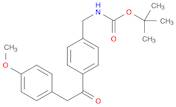 Carbamic acid, N-[[4-[2-(4-methoxyphenyl)acetyl]phenyl]methyl]-, 1,1-dimethylethyl ester