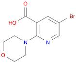 3-Pyridinecarboxylic acid, 5-bromo-2-(4-morpholinyl)-