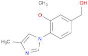 Benzenemethanol, 3-methoxy-4-(4-methyl-1H-imidazol-1-yl)-