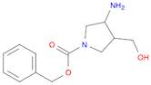 1-Pyrrolidinecarboxylic acid, 3-amino-4-(hydroxymethyl)-, phenylmethyl ester
