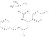 Benzenepropanoic acid, 4-chloro-β-[[(1,1-dimethylethoxy)carbonyl]amino]-, phenylmethyl ester