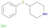 Piperidine, 4-(phenylthio)-, hydrochloride (1:1)