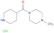 Methanone, (4-methyl-1-piperazinyl)-4-piperidinyl-, hydrochloride (1:1)