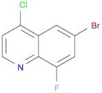Quinoline, 6-bromo-4-chloro-8-fluoro-
