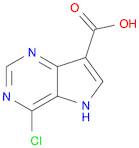 5H-Pyrrolo[3,2-d]pyrimidine-7-carboxylic acid, 4-chloro-