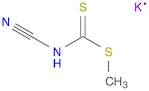 Carbamodithioic acid, N-cyano-, methyl ester, potassium salt (1:1)