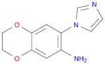 1,4-Benzodioxin-6-amine, 2,3-dihydro-7-(1H-imidazol-1-yl)-