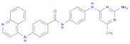 Benzamide, N-[4-[(2-amino-6-methyl-4-pyrimidinyl)amino]phenyl]-4-(4-quinolinylamino)-